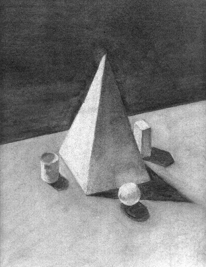 Pyramid and Objects